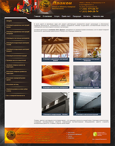 Дизайн макет проекта: Корпоративный сайт Дракон - портфолио BREVIS - рис. 2