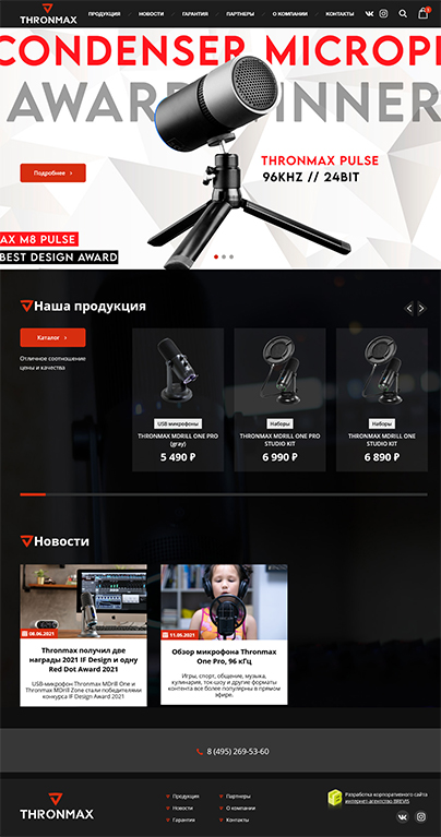 Дизайн макет проекта: Создание интернет-магазина Thronmax - портфолио BREVIS - рис. 2